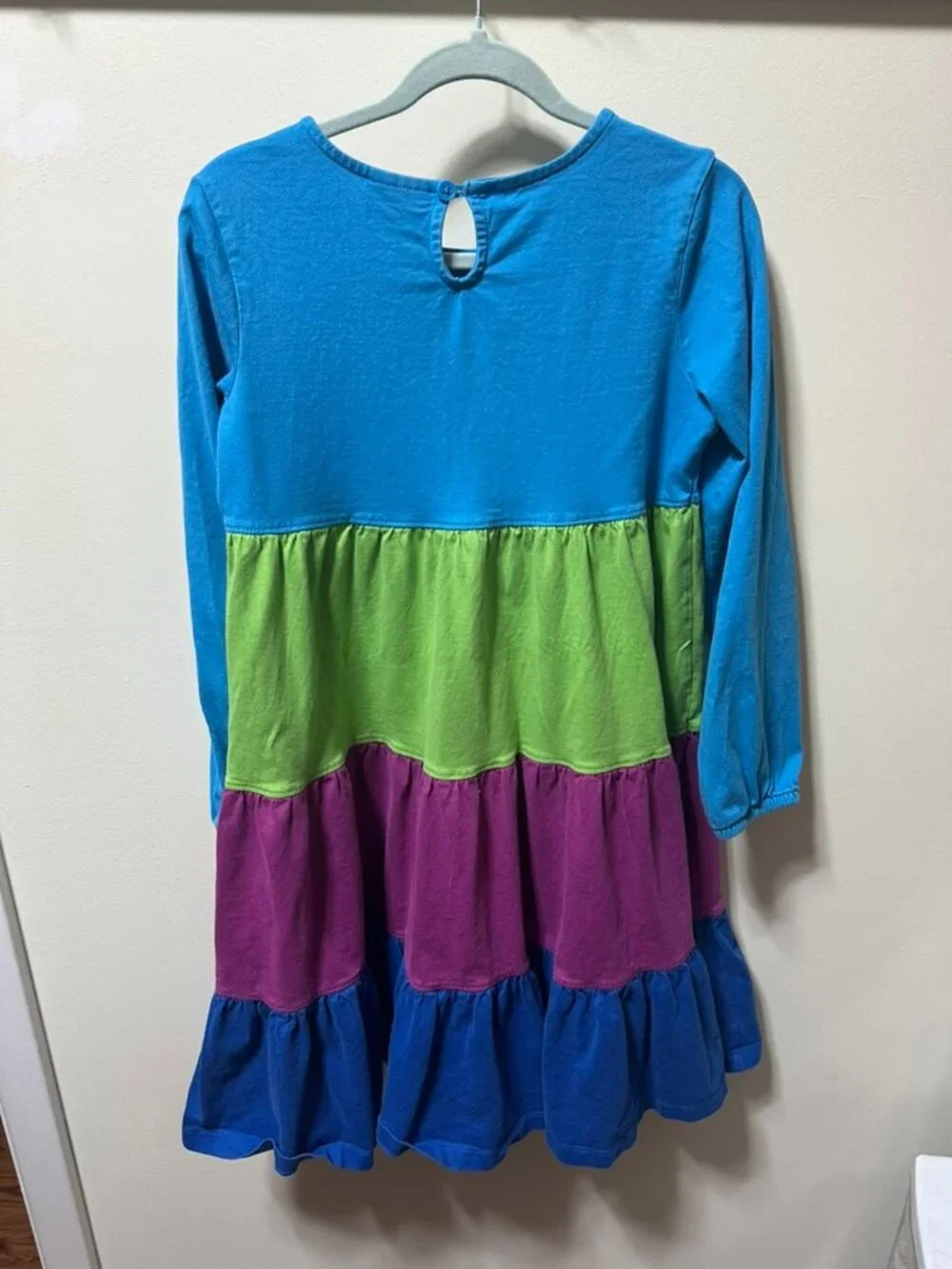 Hanna Andersson Colorblock Long Sleeve‎ Twirl 100% Cotton Size 130 cm/ 8